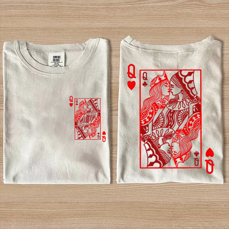 Two Queens Tarot Sapphic Lesbian Pride T-shirt