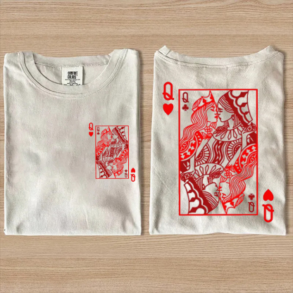 Two Queens Tarot Sapphic Lesbian Pride T-shirt