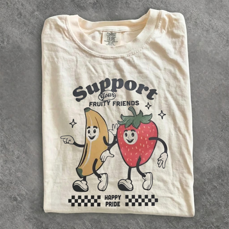 Support Your Fruity Friends Happy Pride T-shirt