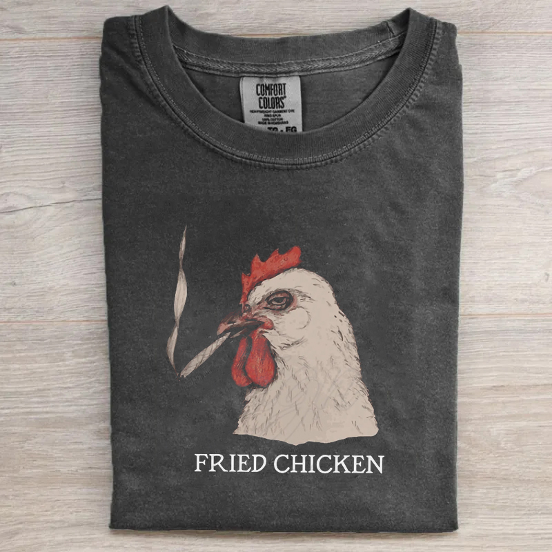 Fried Chicken Stoner Funny Weed T-shirt
