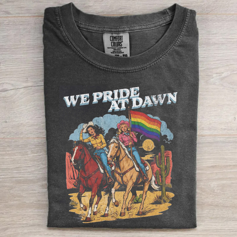 Cowgirl Vintage Lesbian Pride T-shirt