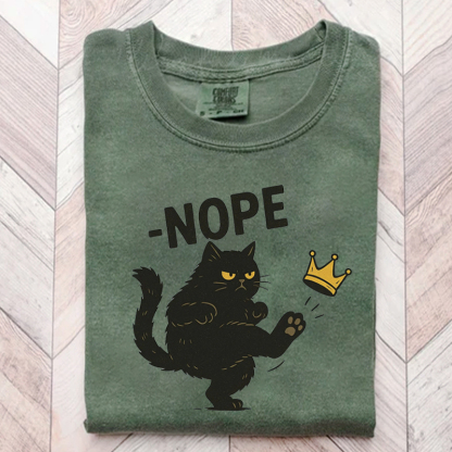 No Kings in America Black Cat T-shirt
