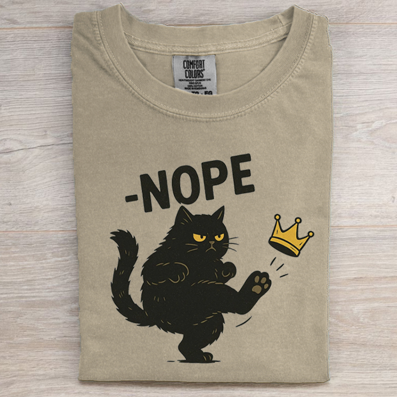 No Kings in America Black Cat T-shirt