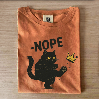 No Kings in America Black Cat T-shirt