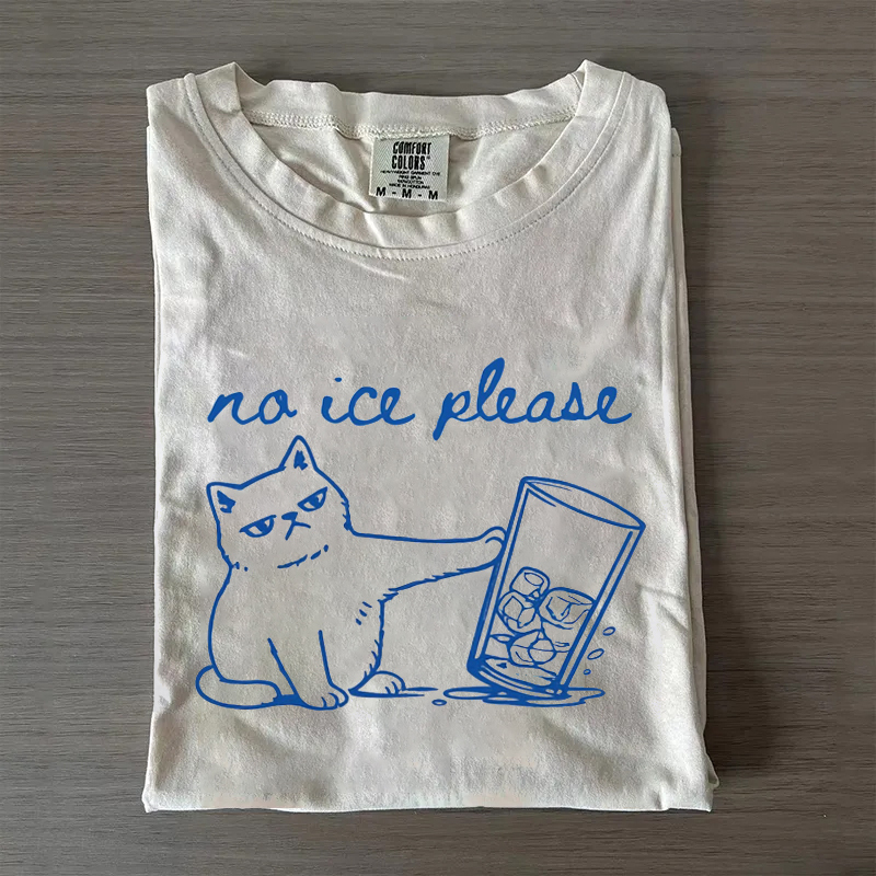 No Ice Shirt with Cat Protest Unisex T-shirt