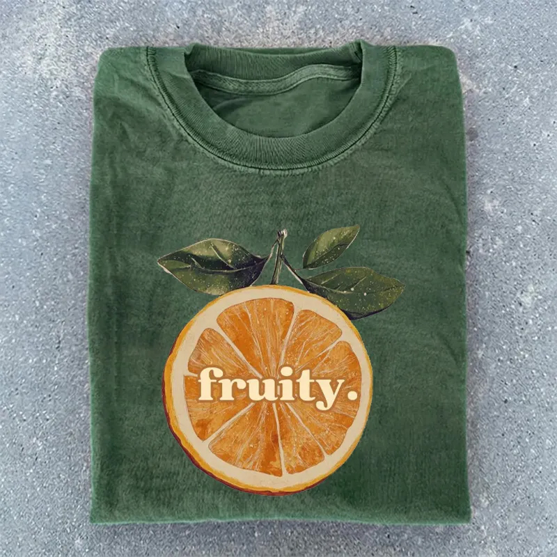 Fruity: Orange Subtle Vintage LGBTQ T-shirt