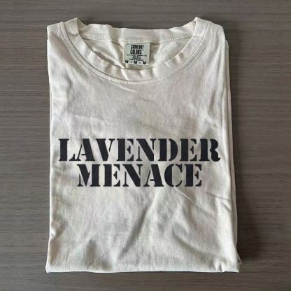 Lavender Menace 1970s Lesbian History Pride T-shirt