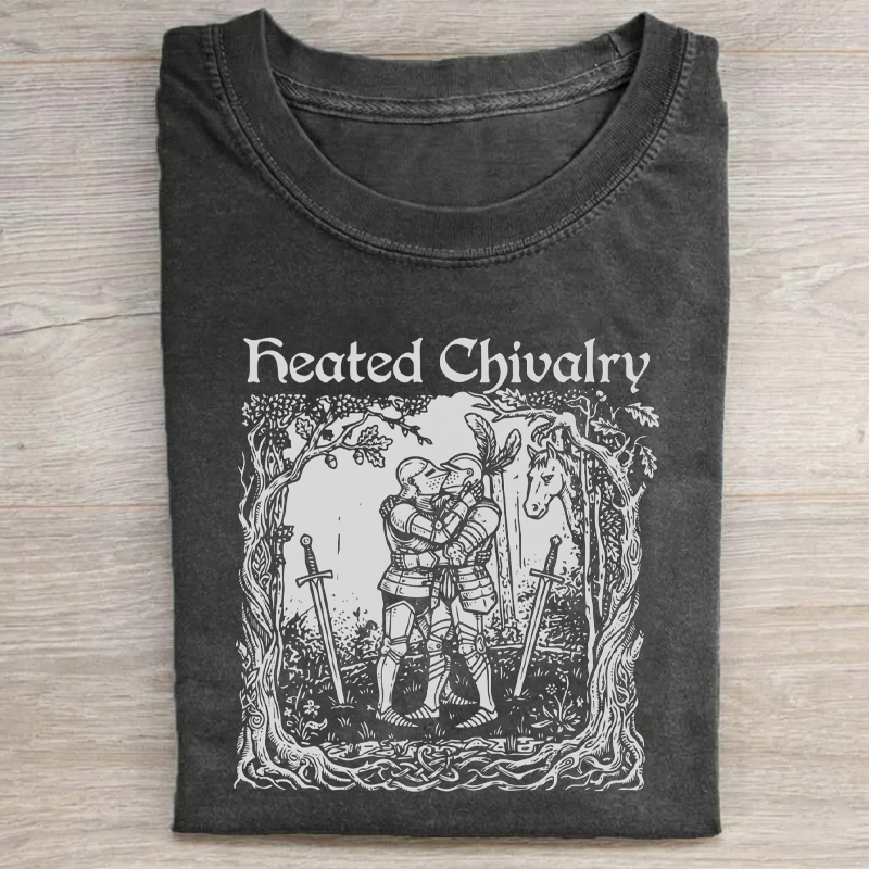 Heated Chivalry Gay Medieval T-shirt