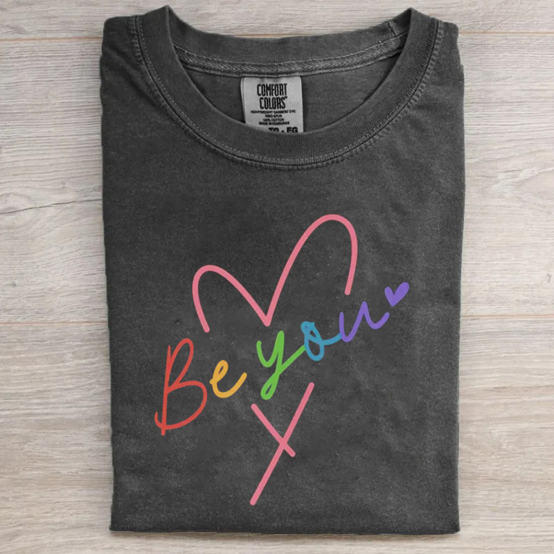 Be You Pride Rainbow Heart T-shirt