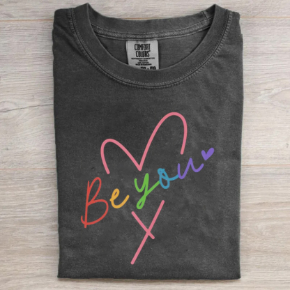 Be You Pride Rainbow Heart T-shirt