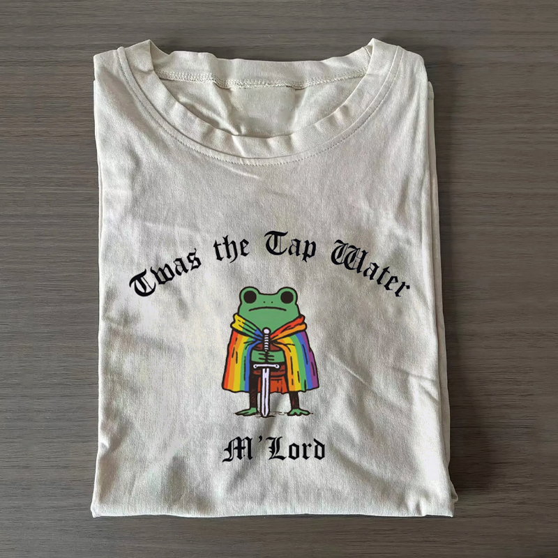 Twas the Tap Water Funny Knight Frog Pride T-shirt