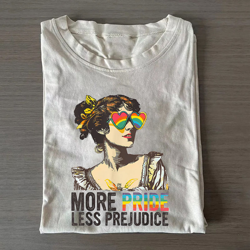 More Pride Less Prejudice LGBTQ Proud Ally T-shirt