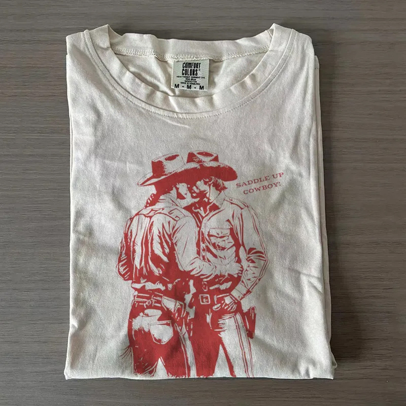 GAY COWBOYS Kissing Gay Pride T-shirt