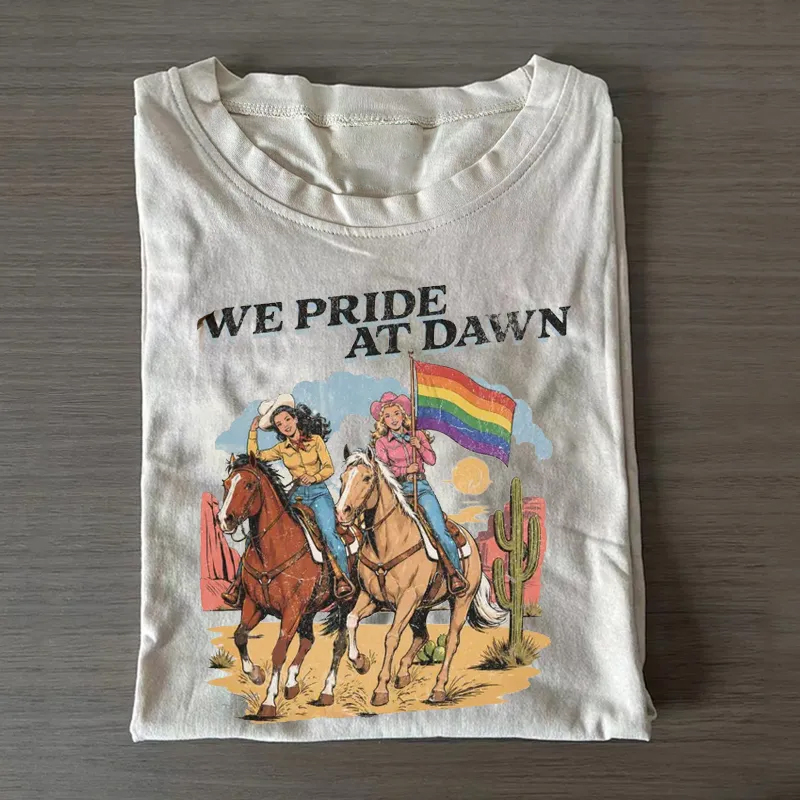Cowgirl Vintage Lesbian Pride T-shirt