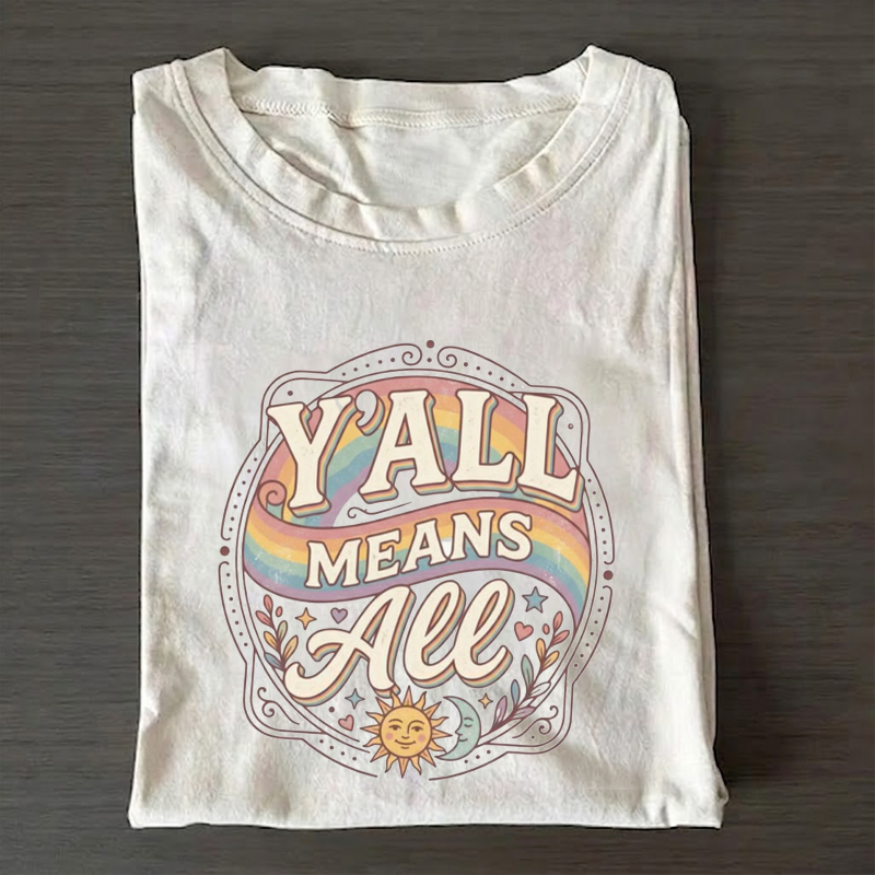 Yall Means All Rainbow Pride T-shirt