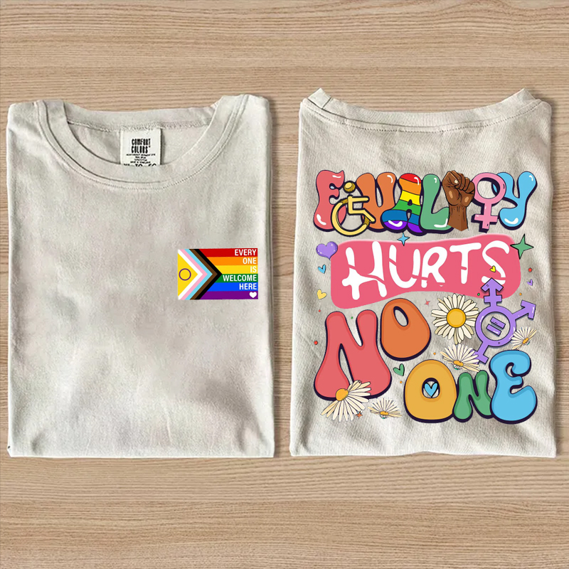  Equality Hurts No One Rainbow Pride LGBTQ+ T-shirt
