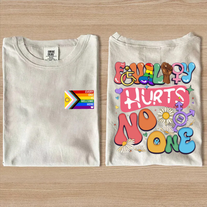  Equality Hurts No One Rainbow Pride LGBTQ+ T-shirt
