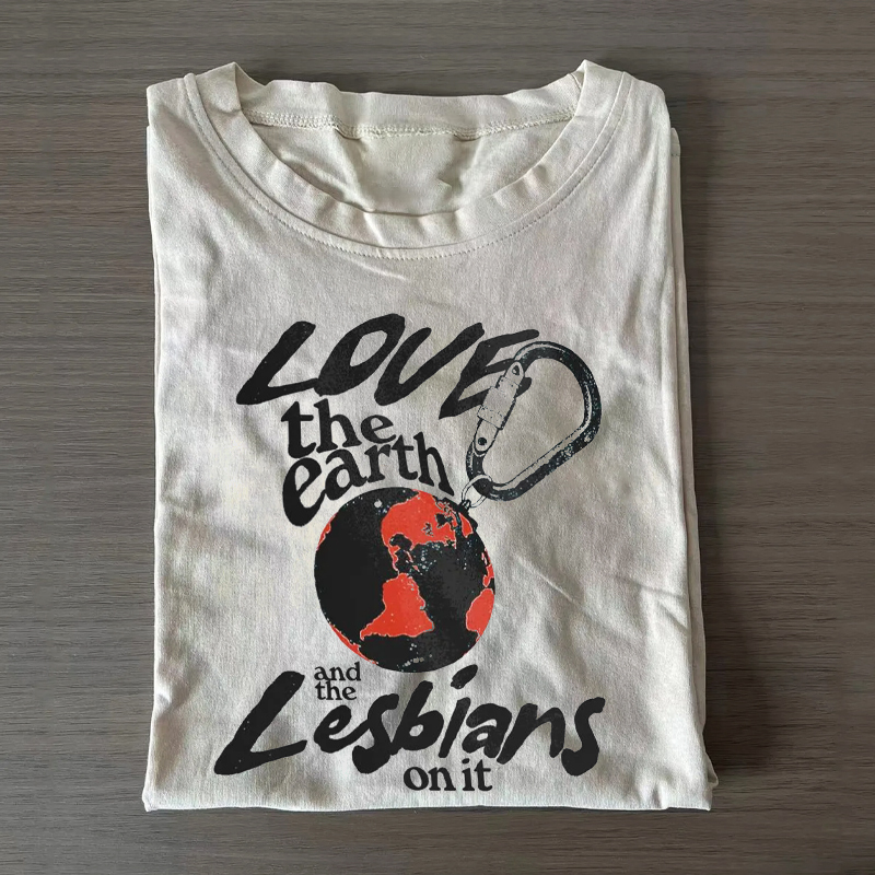 Love the Earth Lesbians Vintage T-shirt