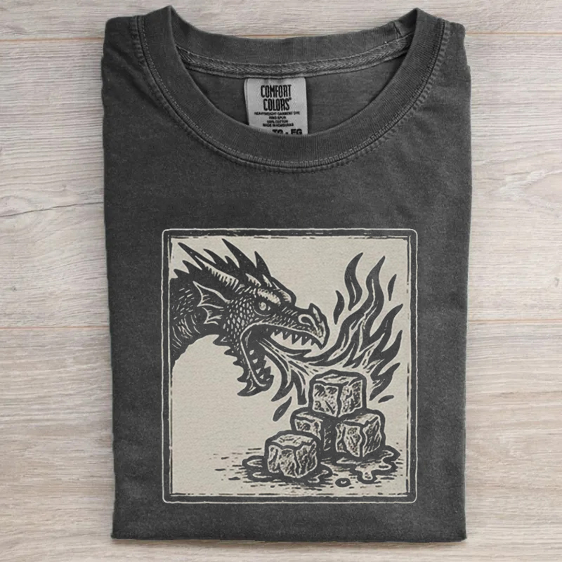 No Words Subtle Anti-ICE Dragon T-shirt