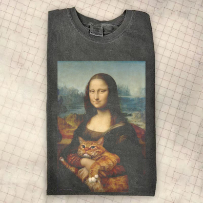 Retro Style Funny Cat T-Shirt