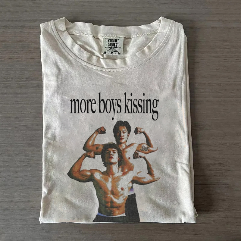 More Boys Kissing Funny Williams & Storrie Hockey T-shirt