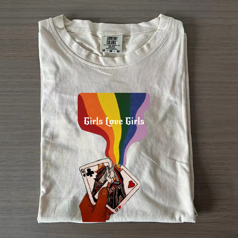 Girls love girls Funny Lesbian T-shirt