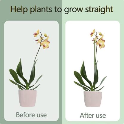 Wavising Pflanze Pfähle, 20Pcs Pflanze Sticks, Garten grün biegsam einzigen Stiel Pflanze Unterstützung Pfähle für Innen-und Außenbereich Pflanzen, Topfpflanzen, Blumen Orchidee Pfingstrose Rose-16 Zoll