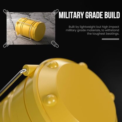 Wavising  4 Pack COB Camping-Laterne, tragbare High Lumen Outdoor Camping-Taschenlampe Taschenlampe Licht, helle Überlebensausrüstung Ausrüstung Kit für Notfall, Wandern, Zelt, Backpacking, Outages, Hurrikane, gelb