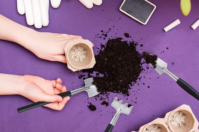 Wavising  12 Stück Sukkulenten Werkzeuge Set Mini Umpflanzen Garten Werkzeuge Kit für Indoor-Gartenarbeit Blumentopf Kaktus Pflege