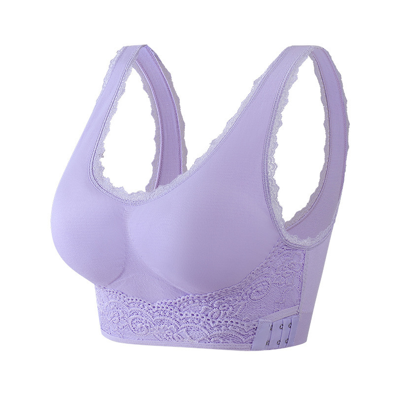 Seamless Lift Bra with Front Cross Side Buckle