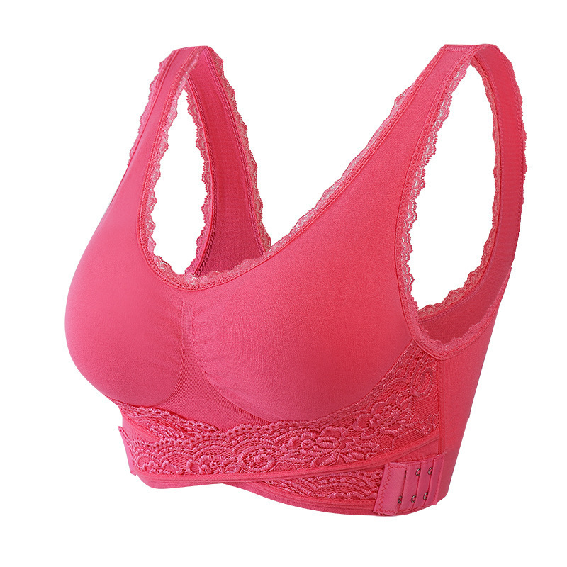 Seamless Lift Bra with Front Cross Side Buckle