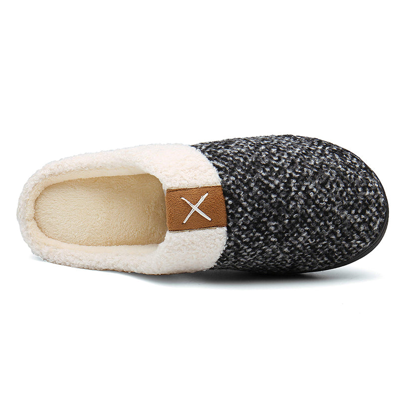 Memory foam slippers for men and women-ABOXUN