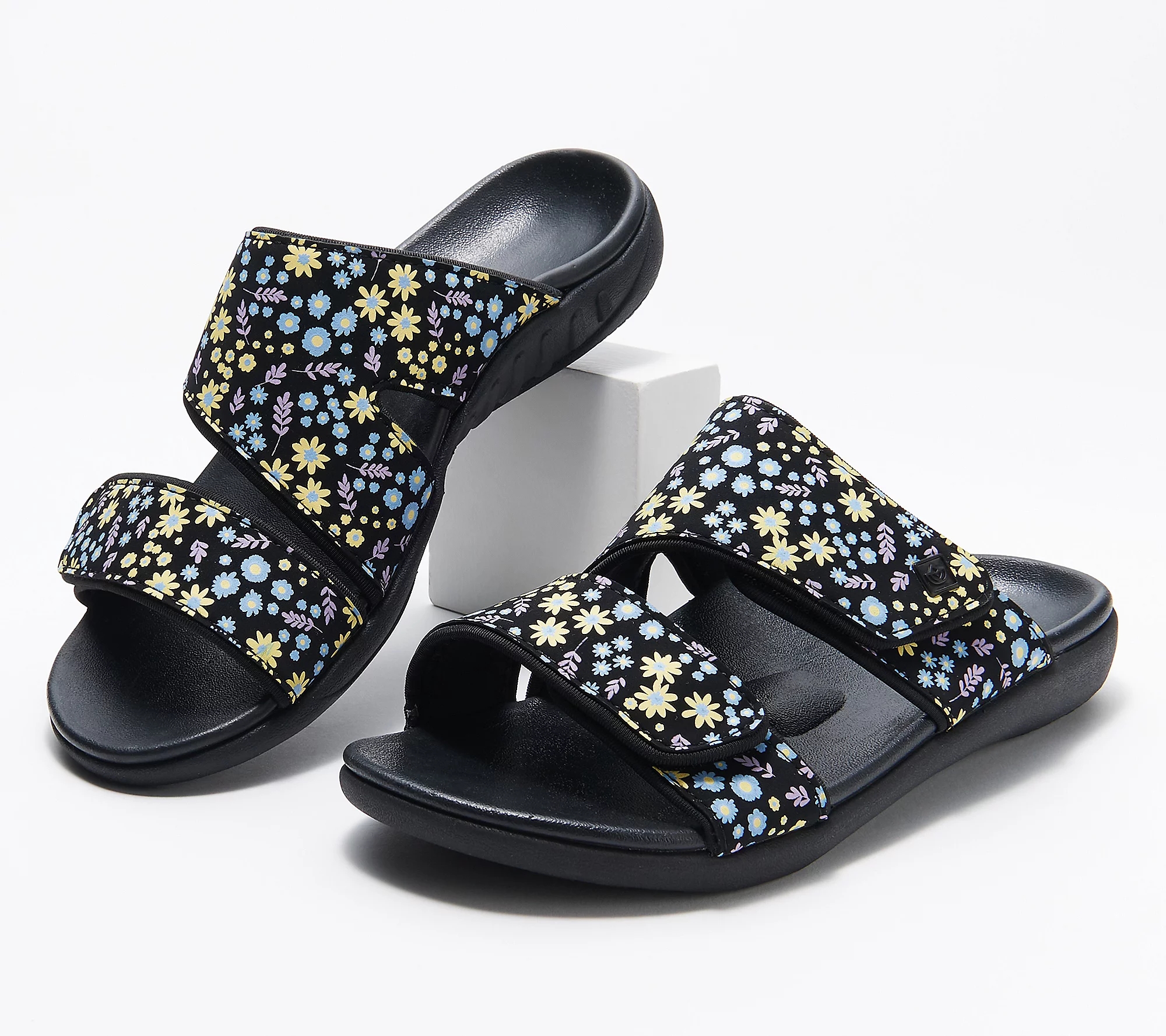 Ladies Flat Velcro Slippers-ABOXUN