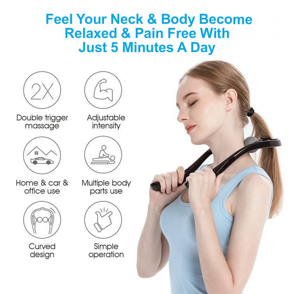Dual Pressure Point Neck Massager-ABOXUN