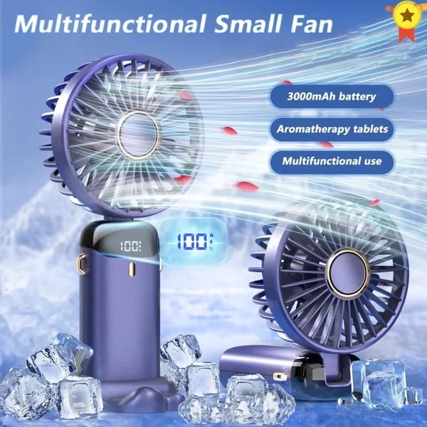 🔥Summer Hot Sale❄️ Portable electric cold compress cooling fan🤩