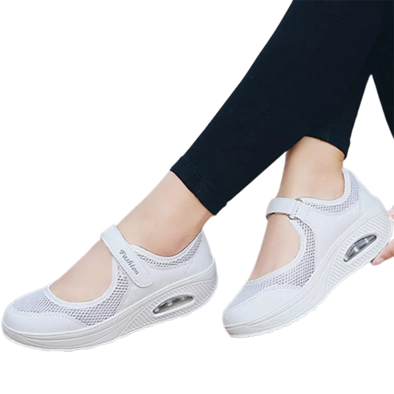 New mesh rocking shoes plus size women's shoes-ABOXUN