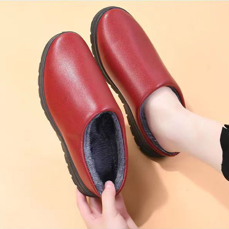 Women's Winter Warm Thick-soled Waterproof Thick-soled Slippers-ABOXUN