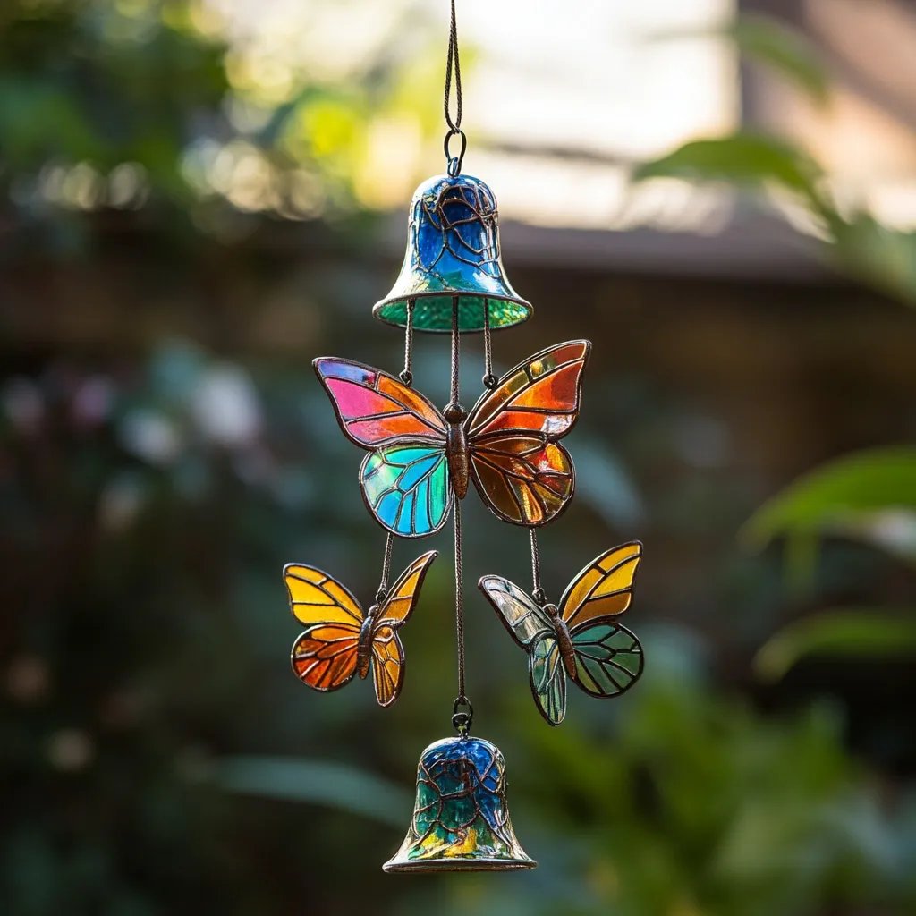 🔥Last Day: BUY 3 GET 1 FREE -🌈🦋Butterfly Wind Chime Decoration✨Handmade