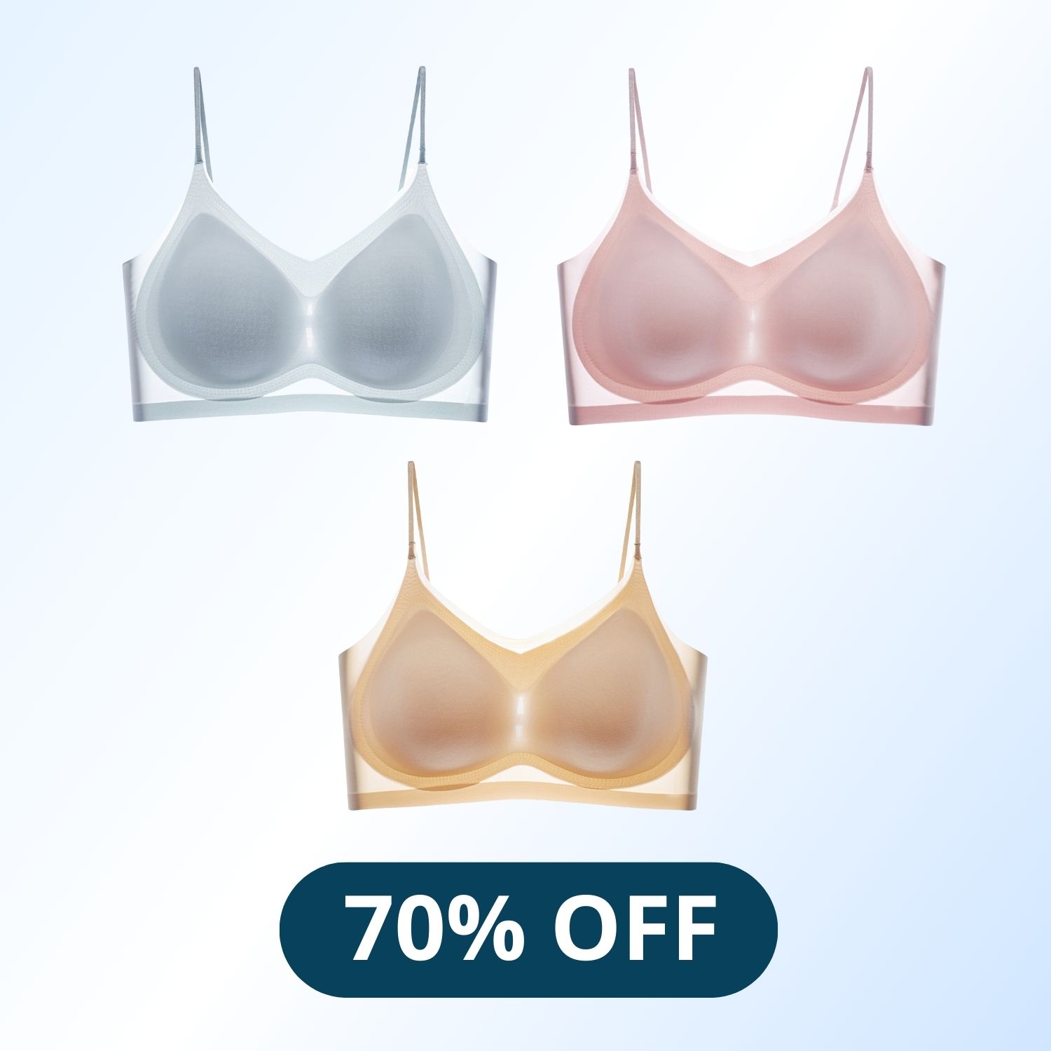 WindyBra - LAST DAY 70% OFF - Summer seamless ultra-thin plus size ice silk comfort bra