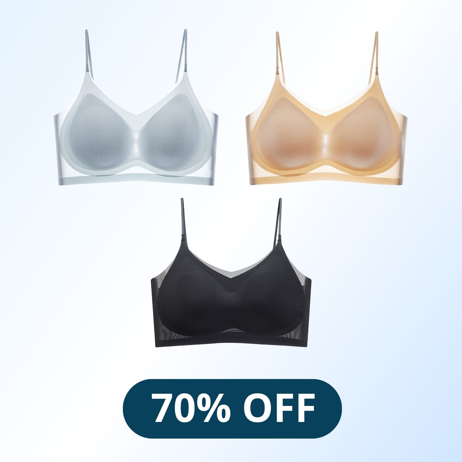 WindyBra - LAST DAY 70% OFF - Summer seamless ultra-thin plus size ice silk comfort bra