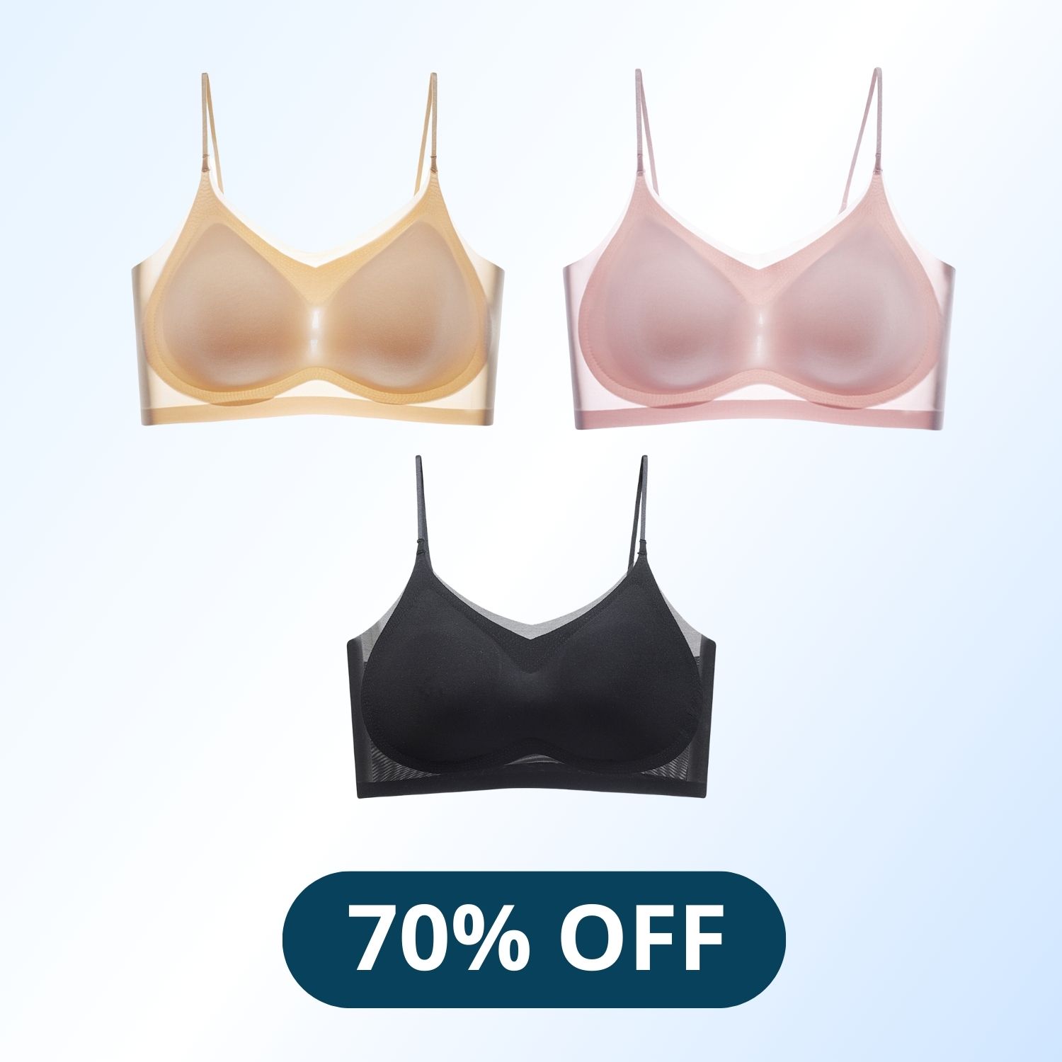 WindyBra - LAST DAY 70% OFF - Summer seamless ultra-thin plus size ice silk comfort bra