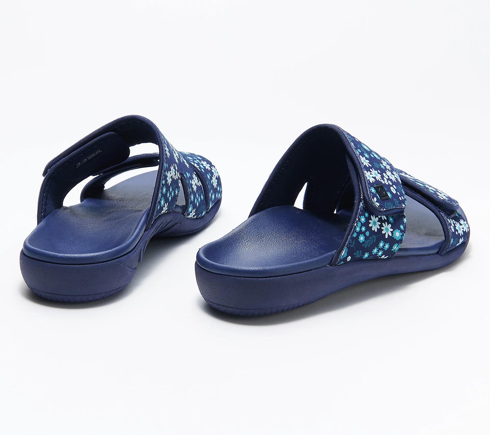 Ladies Flat Velcro Slippers-ABOXUN