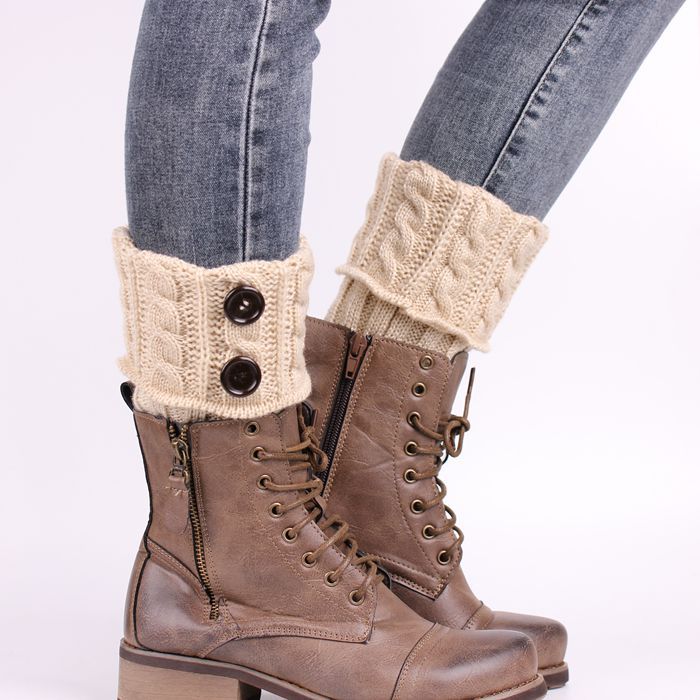 Casual Solid Color Knitted Socks-ABOXUN