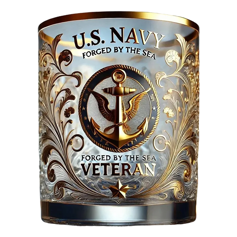 Honor Your Veteran Father's Service with a Timeless Tribute Glass He'll Treasure Forever