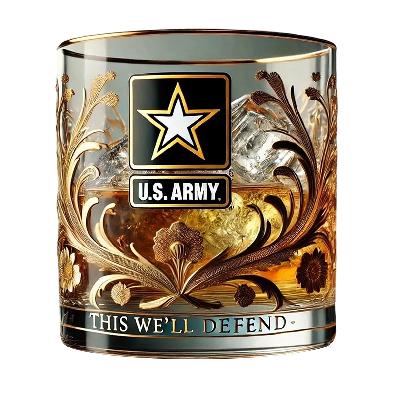 Honor Your Veteran Father's Service with a Timeless Tribute Glass He'll Treasure Forever