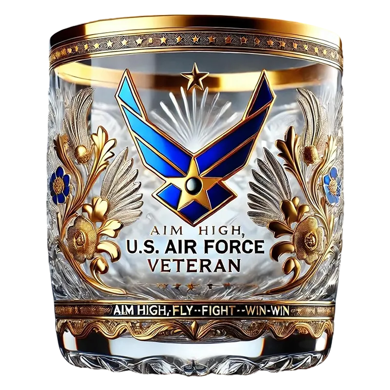 Honor Your Veteran Father's Service with a Timeless Tribute Glass He'll Treasure Forever