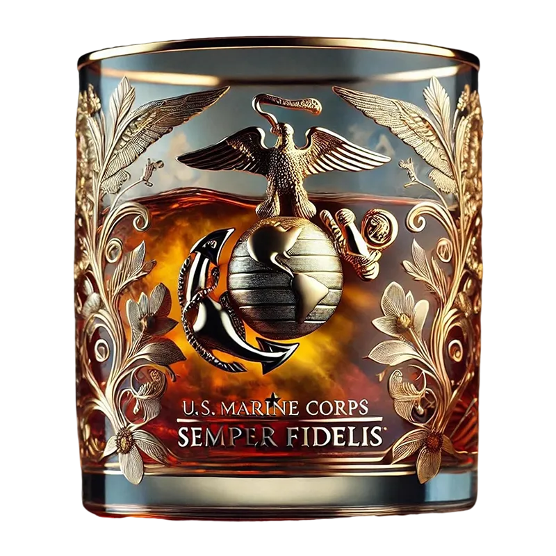 Honor Your Veteran Father's Service with a Timeless Tribute Glass He'll Treasure Forever