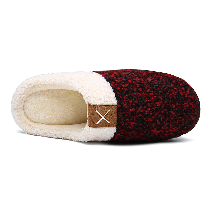 Memory foam slippers for men and women-ABOXUN