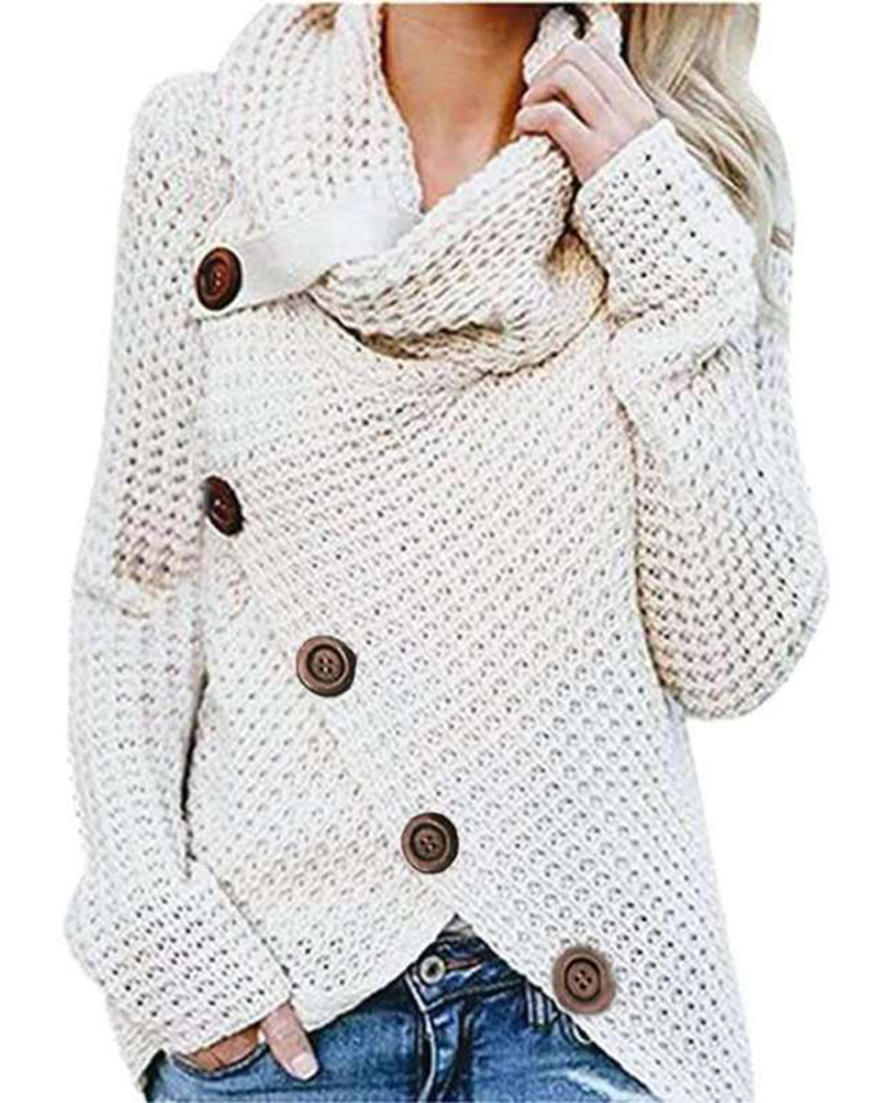 Loose Knit Sweater-ABOXUN