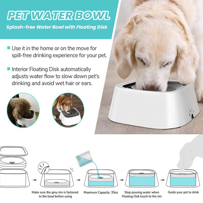 🐾No-Spill Pet Water Bowl